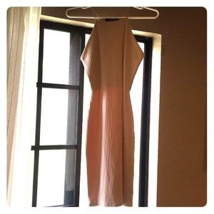 Nude bodycon dress